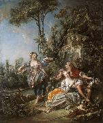 Lovers in a Park Francois Boucher